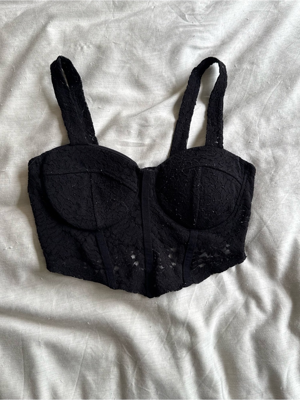 Bozzolo Lace Mini Crop Top